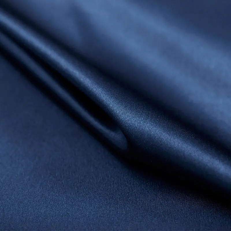 Dark blue Шелк тутового шелкопряда простыня глубокая 40 см мягкая плоская простыня разных цветов разных размеров - Цвет: Dark blue
