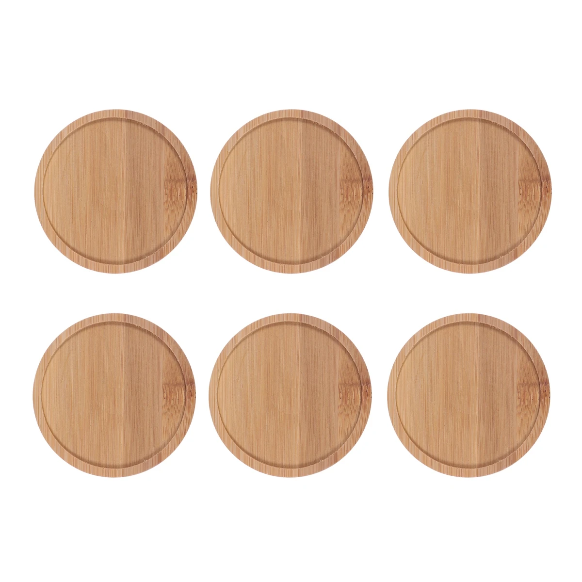 6pcs 9.5x9.5cm Кольца для вышивки подставка для цветочных горшков семена бонсай растительное блюдце для внутреннего и растение открытого грунта - Цвет: 6pcs 9.5x9.5cm