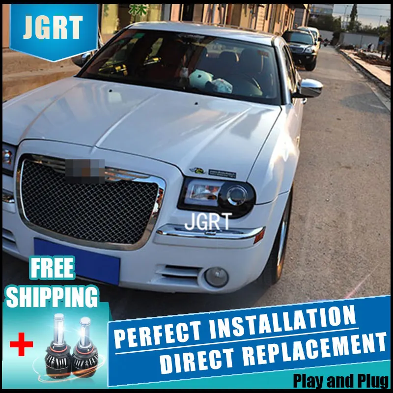 Автомобильный стайлинг фары в сборе 2005 2012 для Chrysler 300C douсиний ангельские глазки