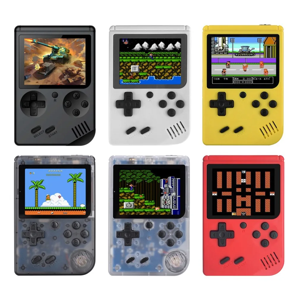 8 Bit 3 0 дюймовый цветной LCD Детский Цветной игровой плеер встроенный 168 видеоигр