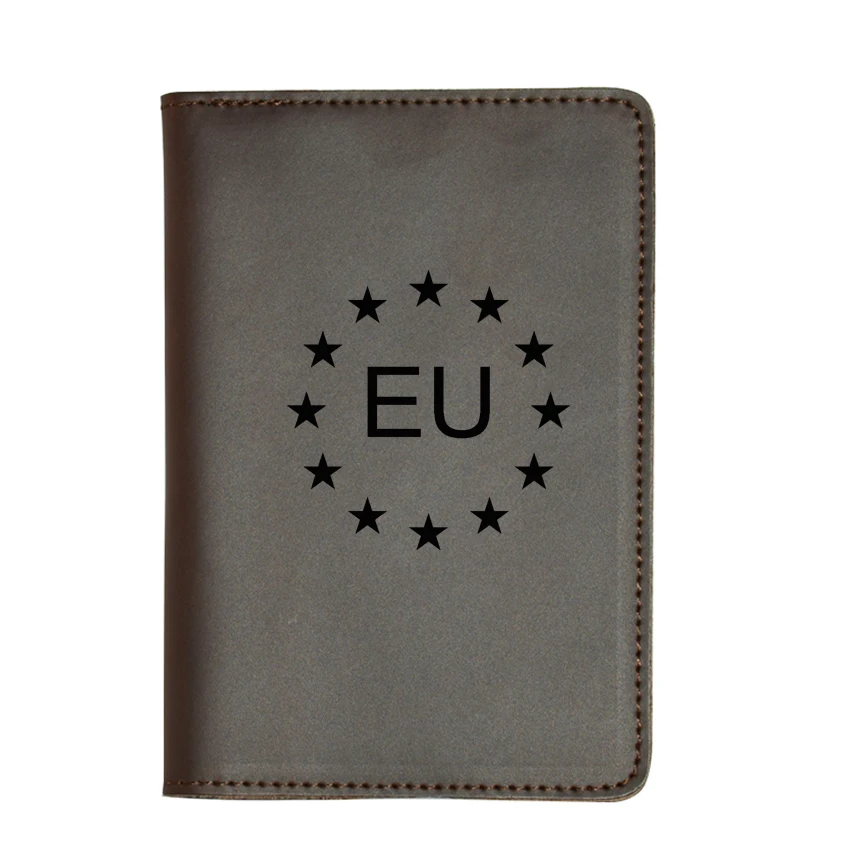 Дорожные аксессуары с гравировкой кошелек для паспорта европейского союза