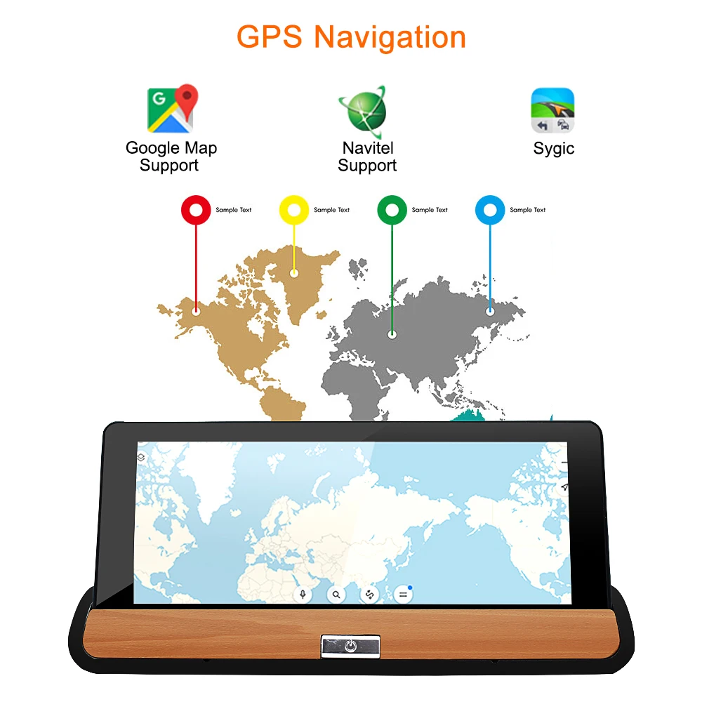 Bluavido 6 86 &quot3G Автомобильный видеорегистратор Android GPS навигатор Бесплатная карта Full