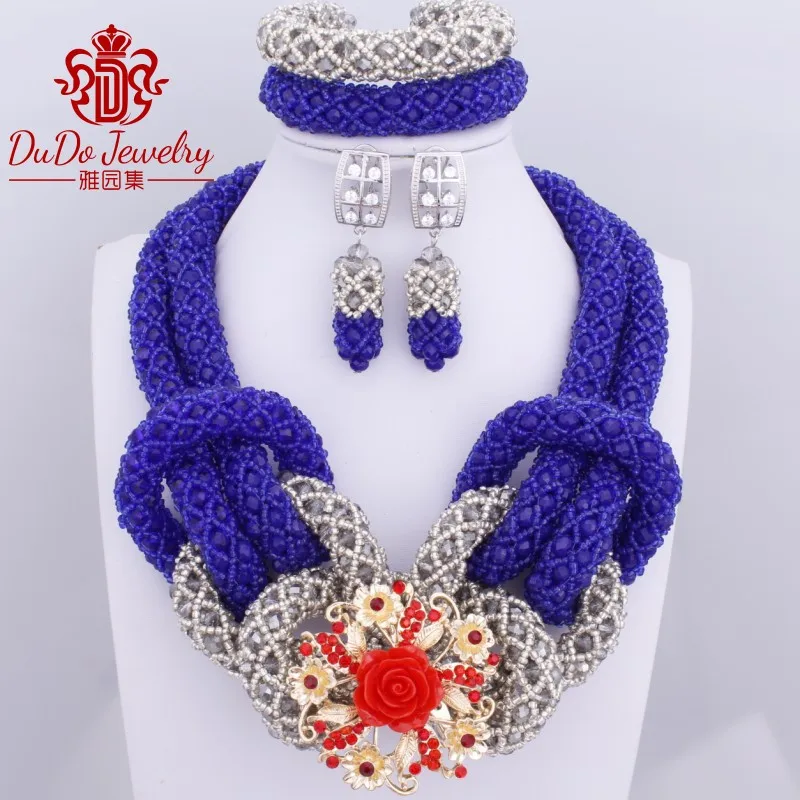 2017 Королевский синий серый сова набор ювелирных изделий в форме животных модное