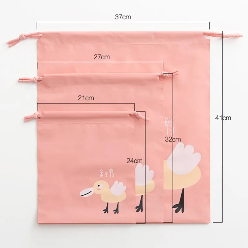 Милая мультяшная водонепроницаемая сумка для хранения одежды обувь нижнее белье