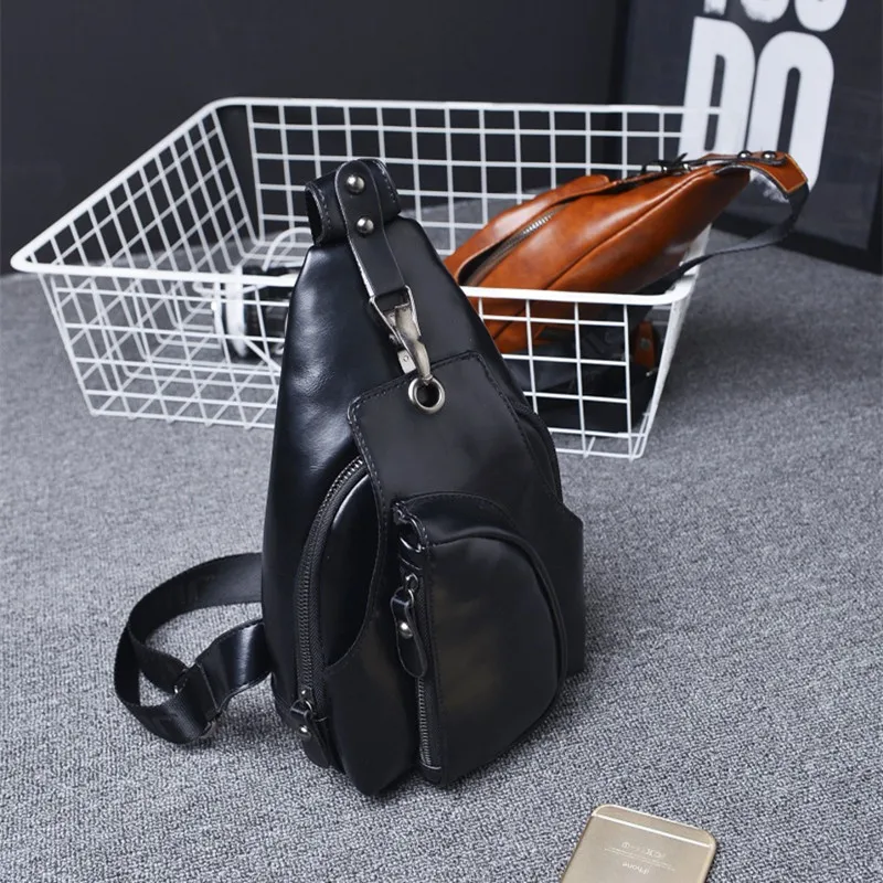 QOONG сумка мессенджер Повседневная дорожная нагрудная кожаная маленькая через