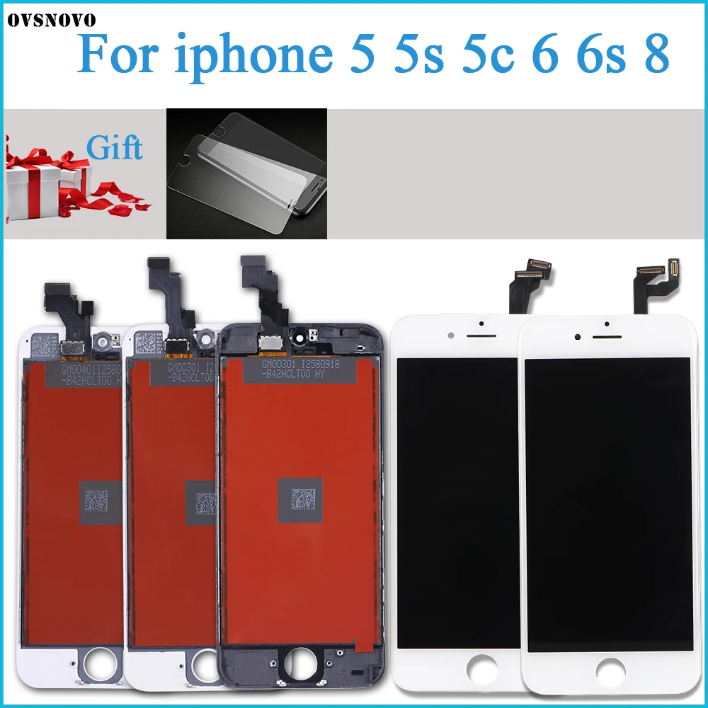 ЖК дисплей без битых пикселей для iPhone 6 Дисплей 5s 6s 8 сенсорный экран дигитайзер в