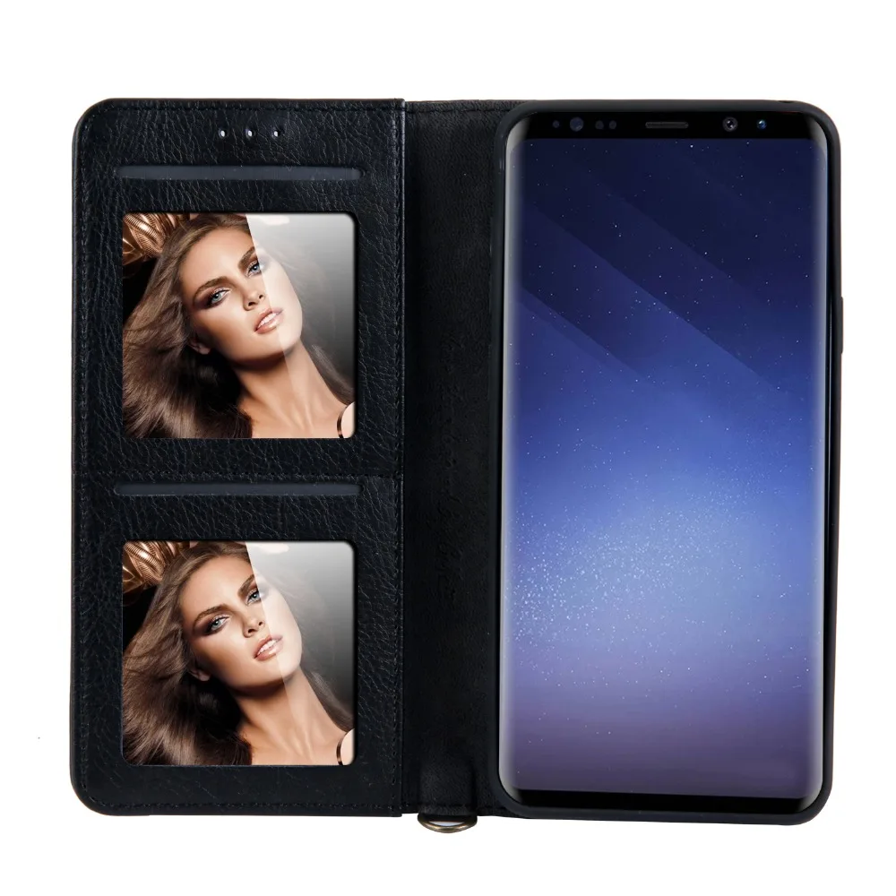 Роскошный кожаный чехол CMAI2 для samsung Galaxy S9, S8 Plus, S7 Edge, S10e, 5G, чехол, силиконовый, магнитный, откидной Чехол, Note 10, чехол, кошелек
