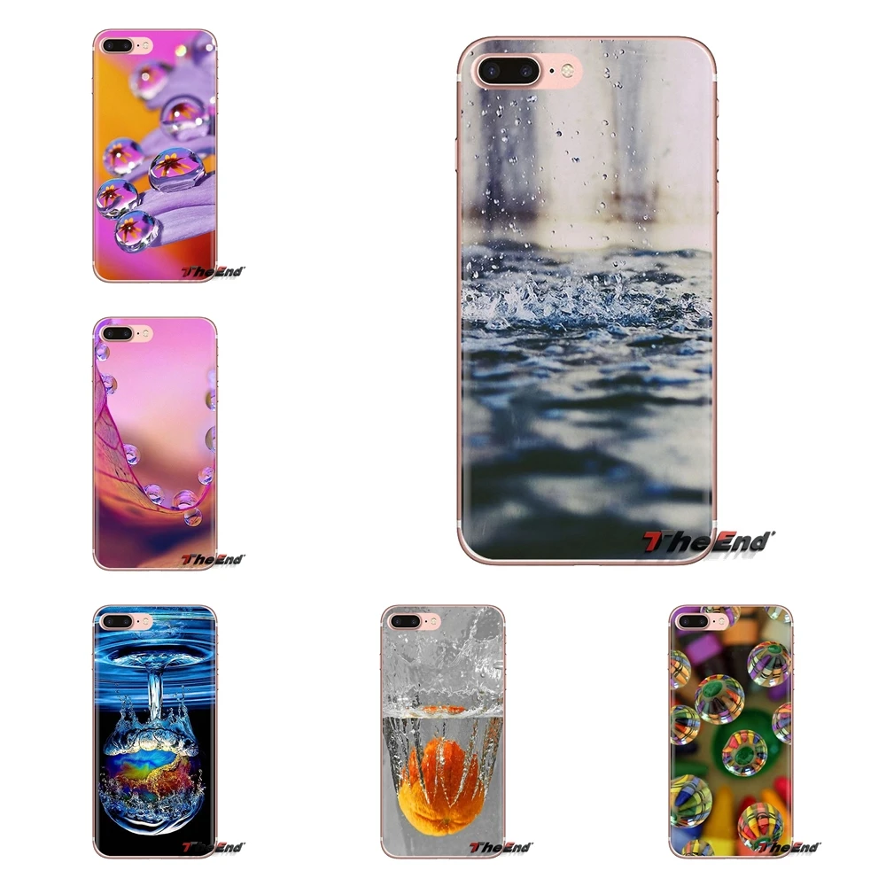 Water Drop Photography bubbles Art For Samsung Galaxy S3 S4 S5 Mini S6 S7 Edge S8 S9 S10 Plus Note 3 4 5 8 9 Silicone Phone Case |