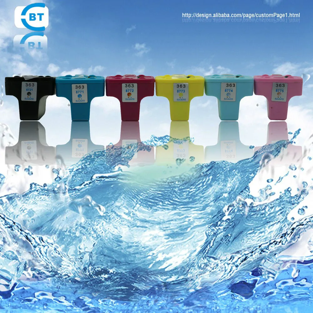 6 шт. совместимый чернильный картридж hp363 подходит для принтера
