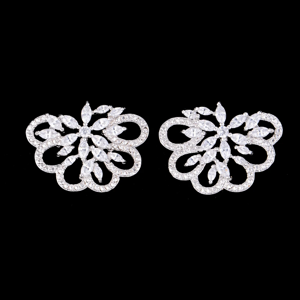 Missvikki романтический танец бабочка полный мини CZ Изысканный Серьги гвоздики для