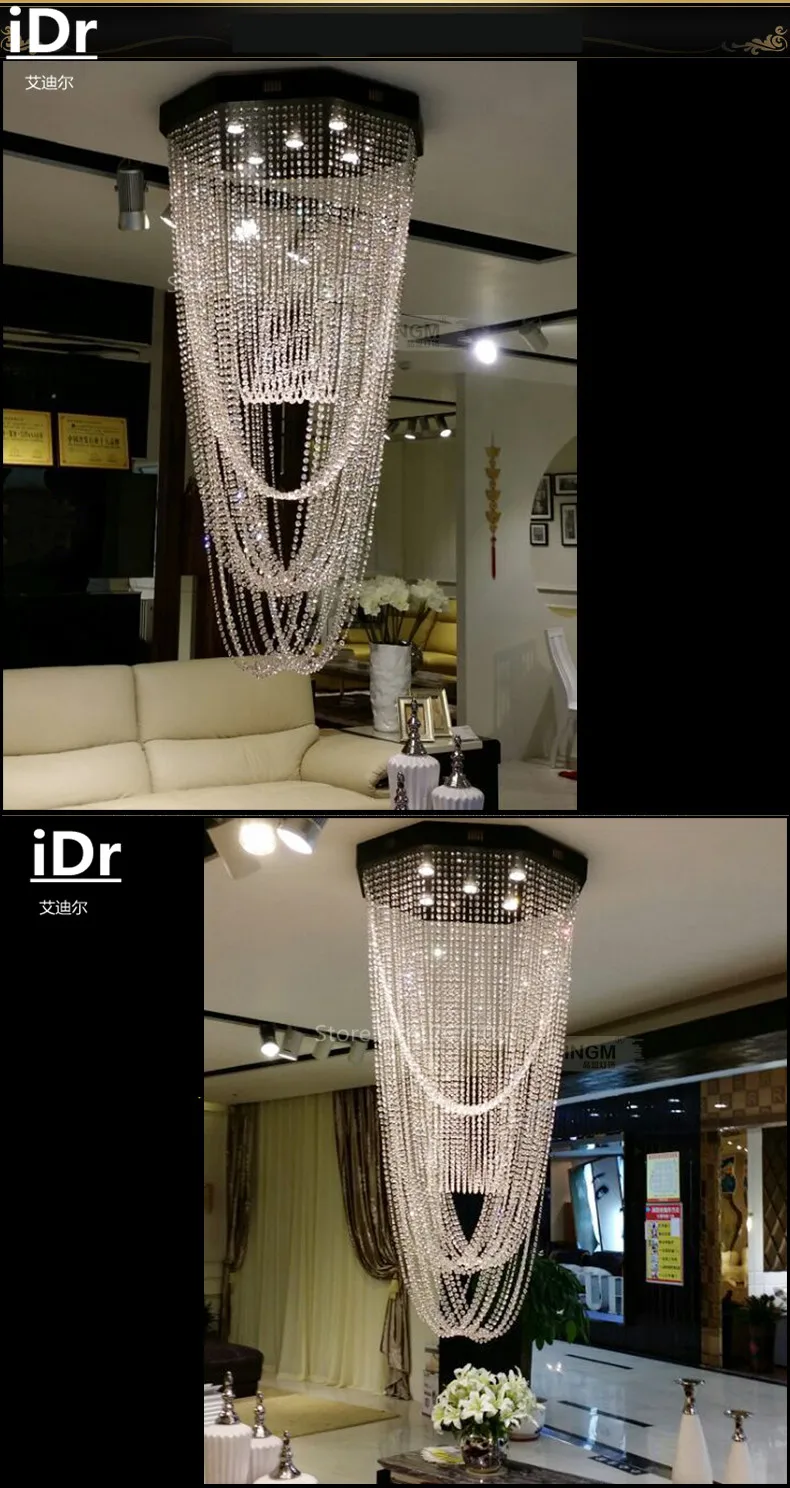 Длинные напольные светильники для лестницы в пентхаусе вилла светодиодная