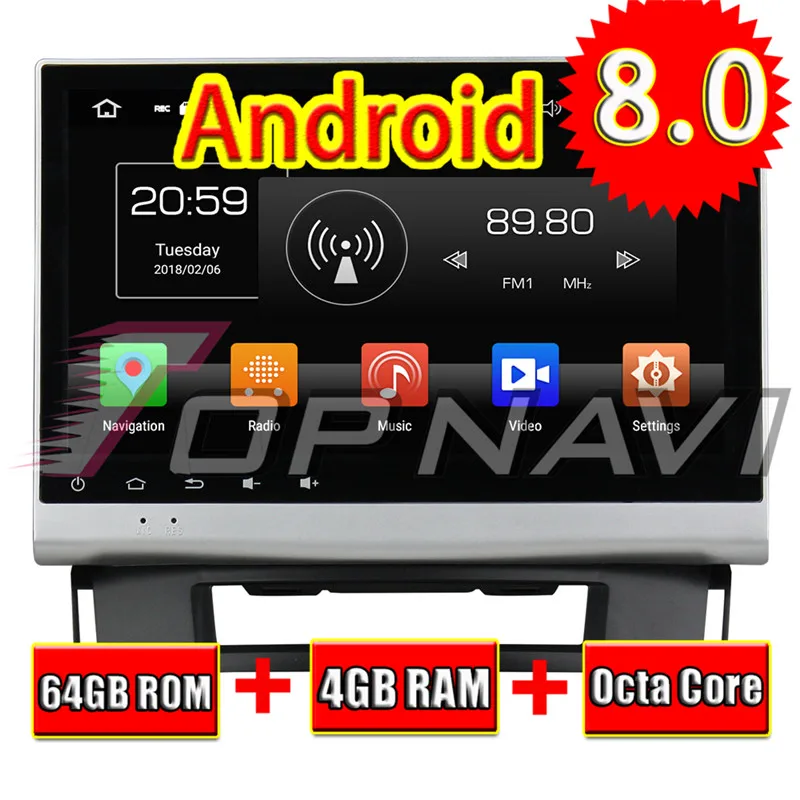 

TOPNAVI Android 8.0 Car Media Center Player For Opel Astra J 2011 2012 2013 2014 Radio Stereo 2 DIN GPS Navigation NO DVD 4+64GB