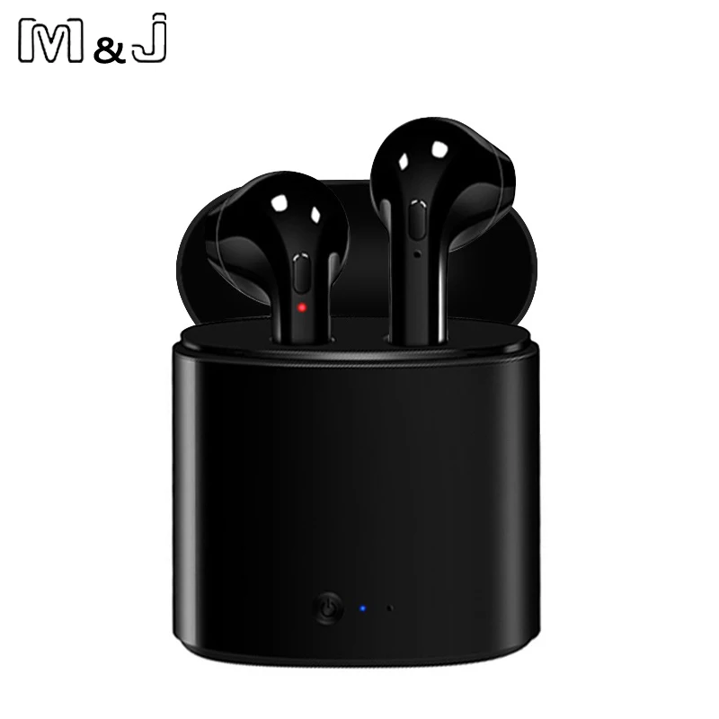 M & J i7s TWS Bluetooth наушники беспроводная гарнитура стерео спортивные с микрофоном