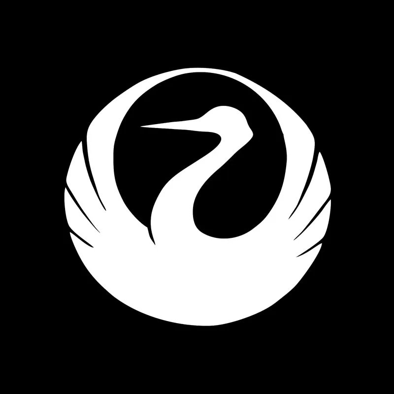 QYPF 15 2 см * 14 7 модные автомобильные наклейки с изображением лебедя