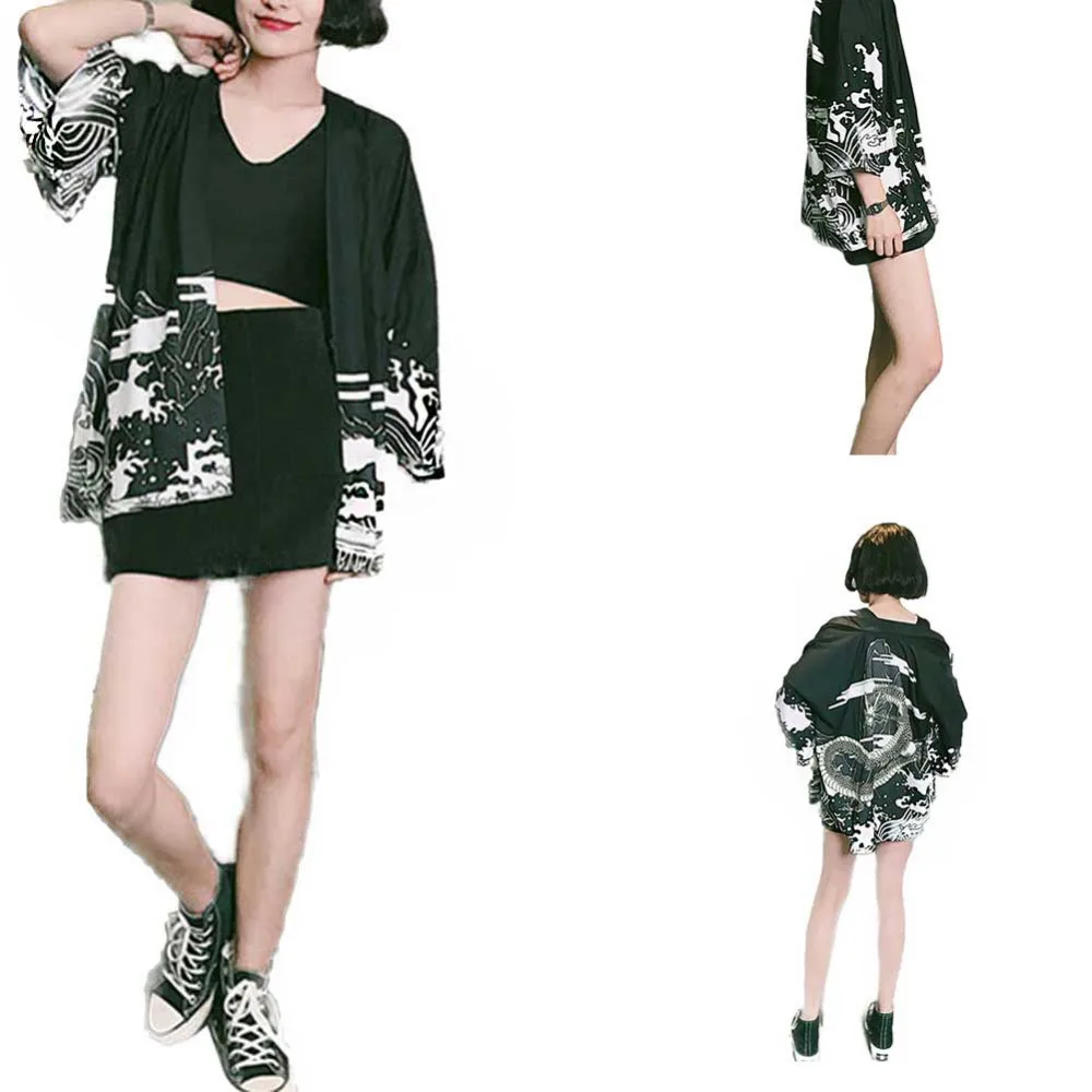 Febelle New Women Casual Loose Long Sleeve Sun Protection Print Knitted Tops Cardigan Cool Thin Outwear Coat Top Clothes#278810 | Женская