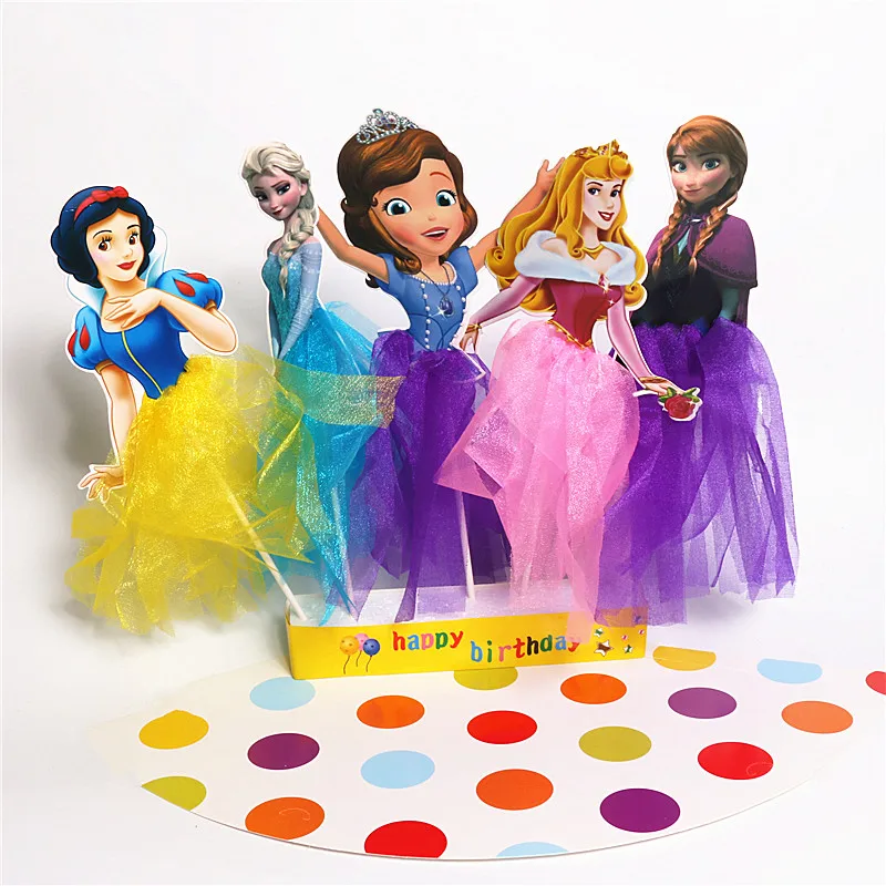 Новинка Снежная королева Эльза Анна София принцесса кекс топперы аксессуары для