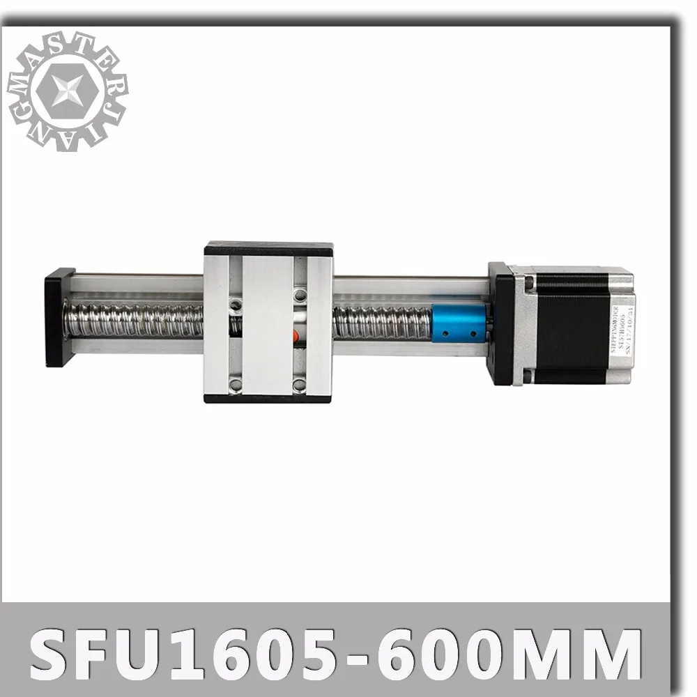 SFU1605 600mm линейные направляющие рельсы с линейным приводом Системы модуль таблицы