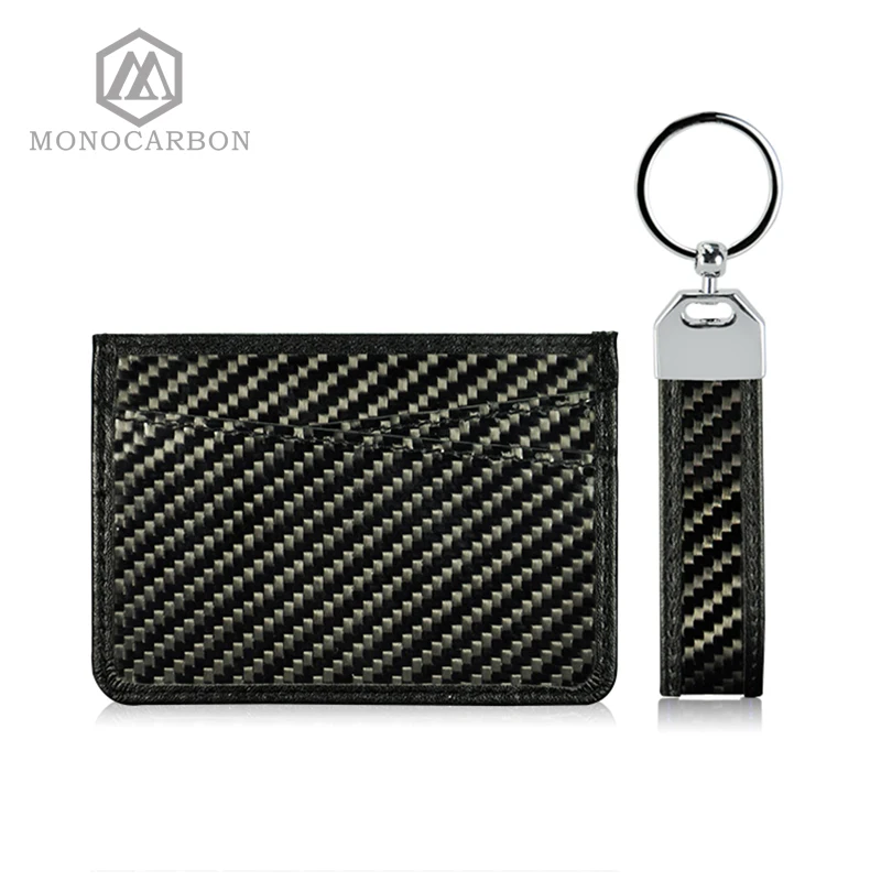 Monocarbon New Arrival Flexible Ultra Thin Mini Carbon Fiber Couple Credit ID Cards Holders Gifts | Багаж и сумки