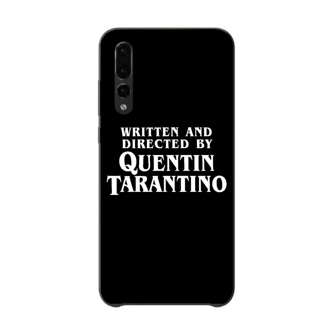Черный чехол для телефона Quentin Tarantino, написанный и направленный, для Sotf, TPU, huawei p20, p30lite, p10, p8, p9, эстетический чехол