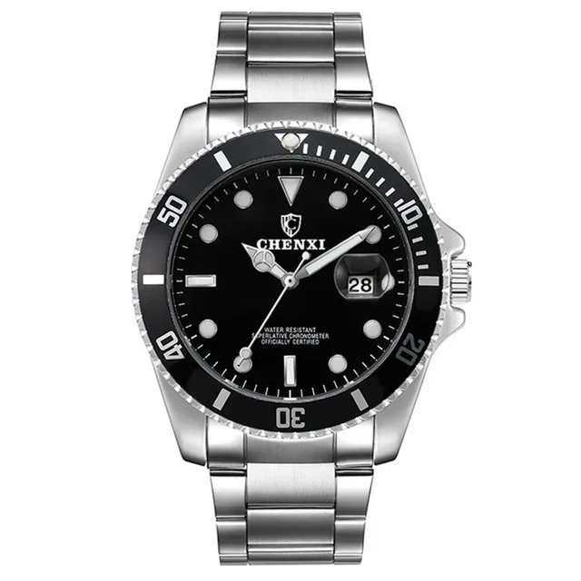 Элитный бренд Для мужчин Rolexable водонепроницаемые часы Нержавеющая сталь ремешок кварцевые часы мужской спортивный большой циферблат часы Relógio masculino
