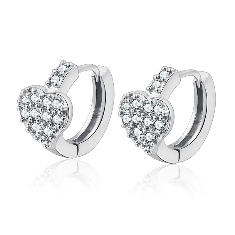 Ювелирные изделия из стерлингового серебра 925 пробы полностью Стразы серьги в