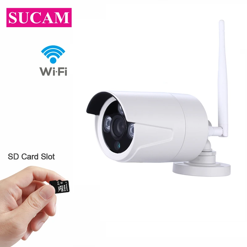 Сукам ночное видение 1080 IP камера Wi Fi наружная 1MP 1.3MP 2.0MP Домашняя безопасность