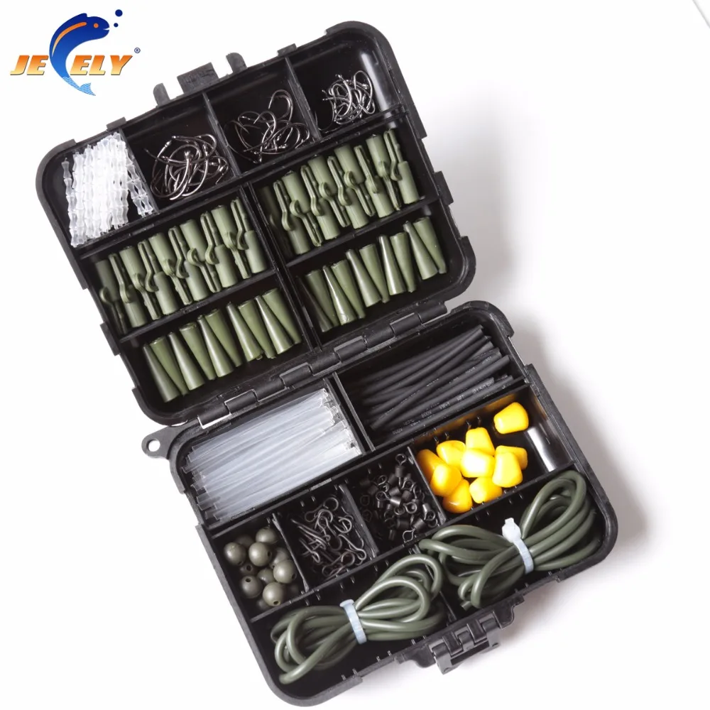 1 комплект рыболовных снастей для ловли карпа набор стопор крючок Вертлюг рукав