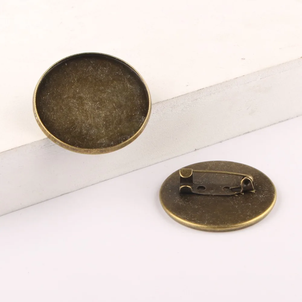 20 шт. брошь из кабошона reidgaller Металлический фитинг 16 мм 18 25 30 м|diy accessories|cabochon broochmetal
