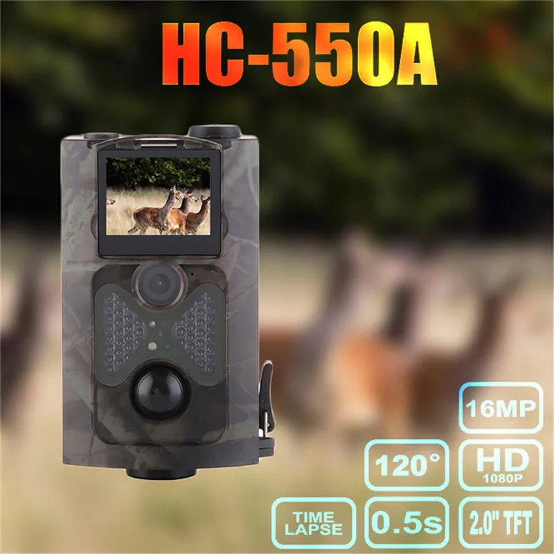 HC550A 16MP 1080 P HD Дикая камера фото ловушки Охота trail призрак олень лес wildcamera Лазерная