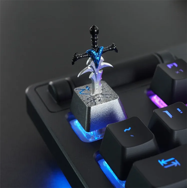 Колпачки для клавиш Dota Frostmourne с мечом ESC OEM подсветка 3D алюминиевая Стандартная