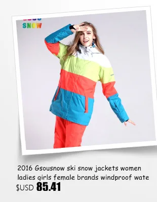 Gsou Snow-30 градусов Лыжная куртка женская уличная лыжная куртка водонепроницаемая 10K профессиональная Лыжная и сноубордическая Сноубордическая куртка