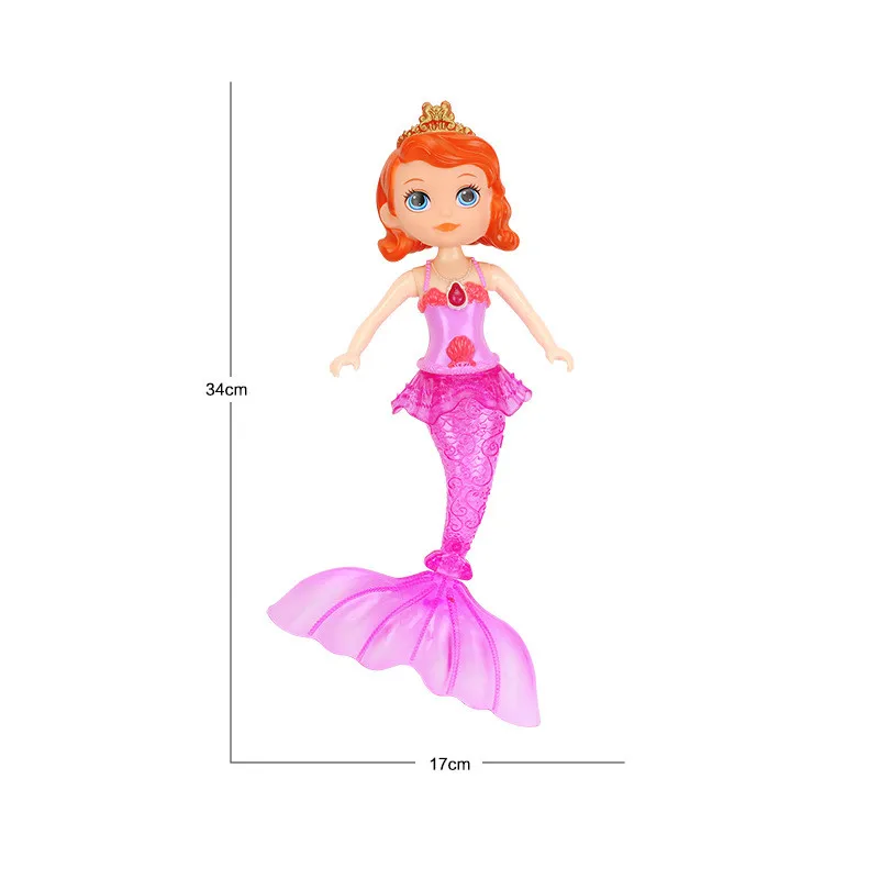 Disney Sophia Mermaid Princess Doll Toys with light &amp music Bobbi Toy Gift Set for girls birthday gift dolls | Игрушки и хобби