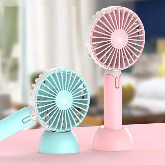 Mini Fan Operated Portable Small Cooling Desktop Personal 3 Speeds Support Wireless & Micro USB Recharging for Home | Компьютеры и