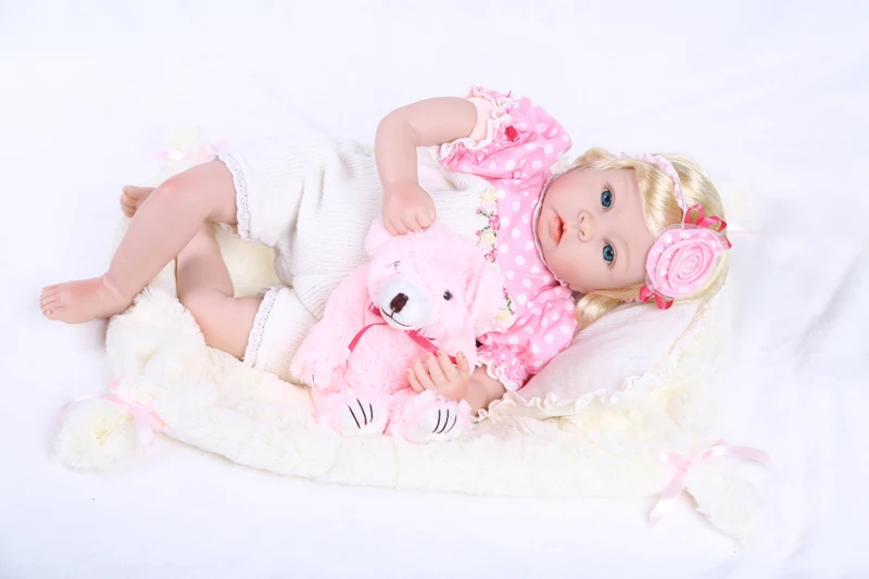 Силиконовые куклы Reborn красивая виниловая кукла медведи девочки игра дом игрушка