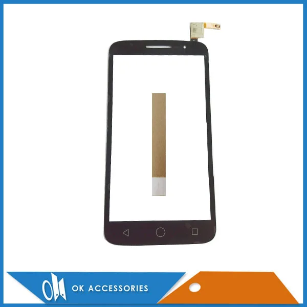

Черный цвет для Alcatel One Touch OT7043 O T7043Y 7043A 7043 сенсорный экран дигитайзер с лентой