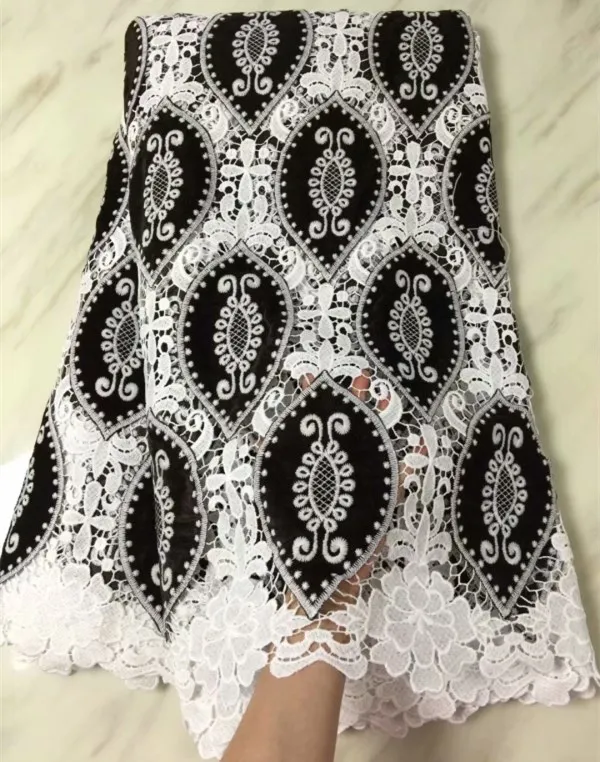 African Lace Hot Sell Mesh 2017 New Arrival Plain White Color african cord /guipure lace Fabrics High Quality p-5-20 | Дом и сад