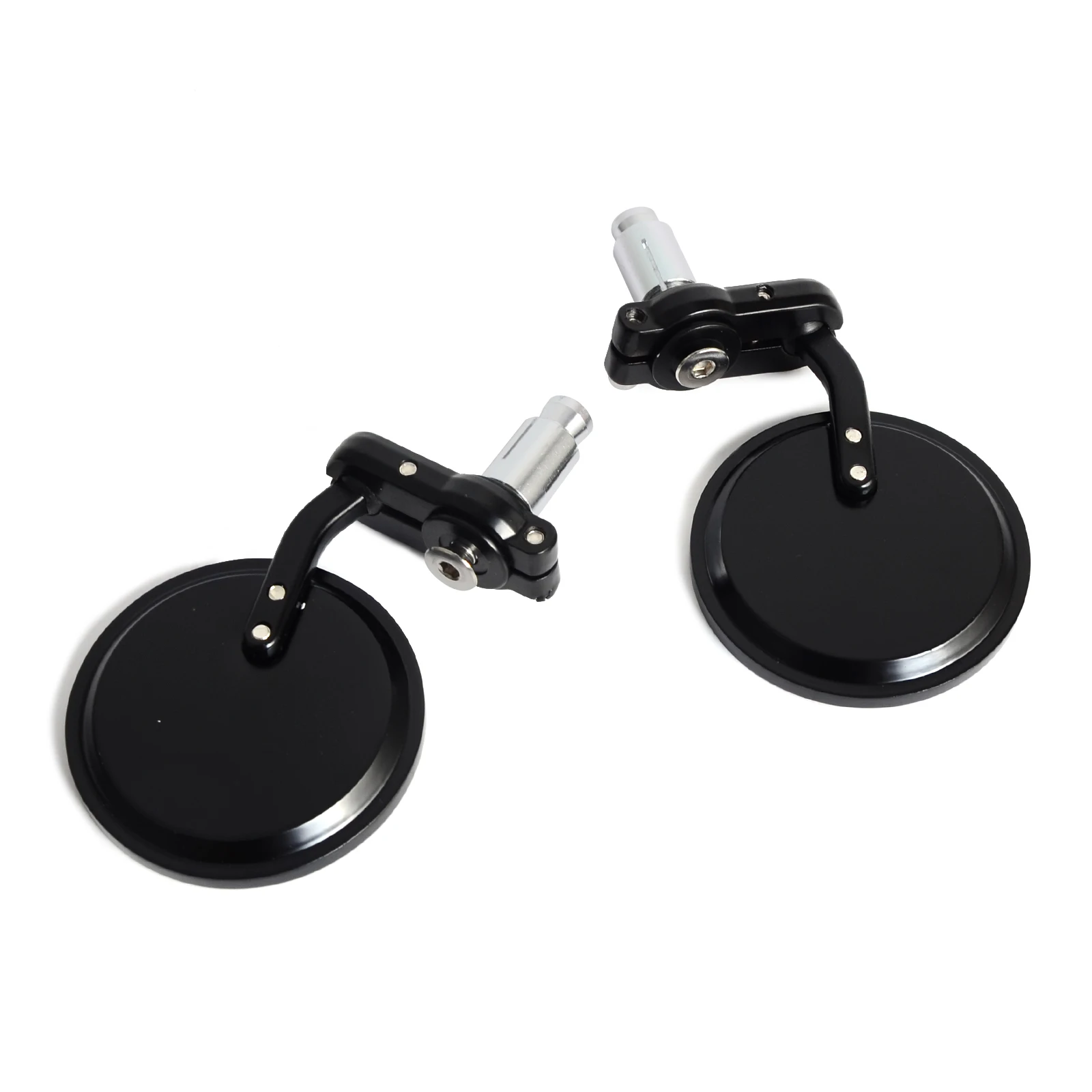 Мотоцикл черный 7/8 &quotкруглый бар конец заднего зеркала мото мотоцикл боковое