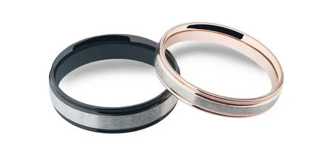 Матовое стандартное титановое кольцо черное золото|stainless steel couple rings|titanium ringcouple