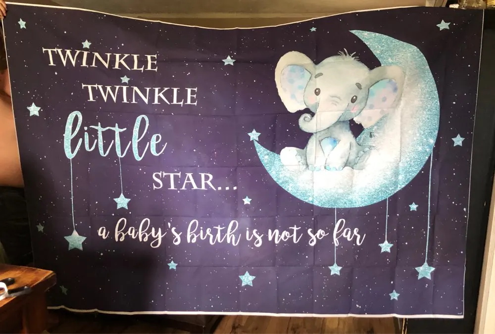 Слон Twinkle маленькая звезда фон для фотосъемки новорожденных с изображением