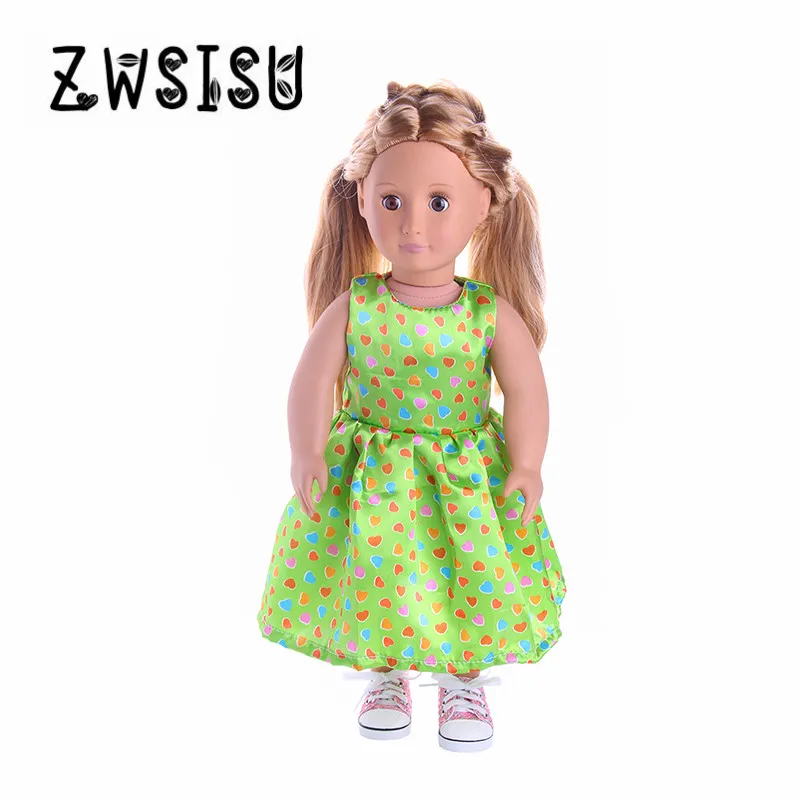Лучший подарок много новых милых платьев для американских кукол детский лучший
