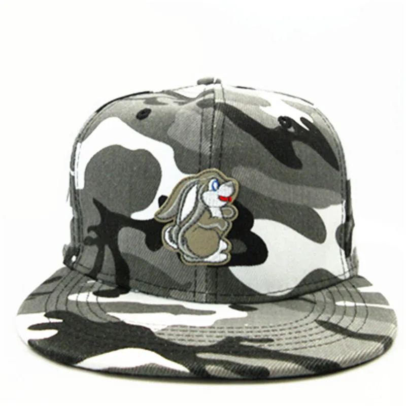 

LDSLYJR Rabbit animal embroidery cotton Baseball Cap hip-hop cap Adjustable Snapback Hats for men and women 274