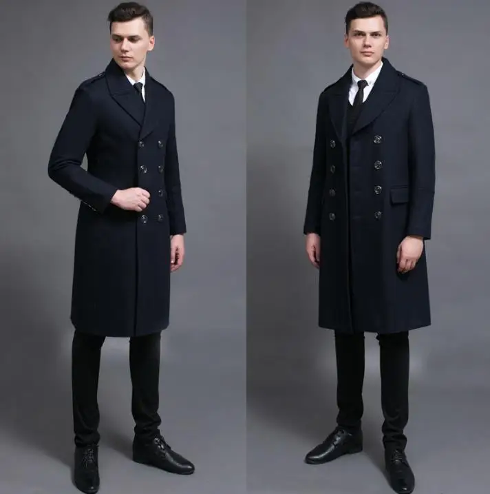 

Casual long wool coat double breasted overcoat mens cashmere coat casaco masculino inverno erkek mont sobretudo big size S - 6XL