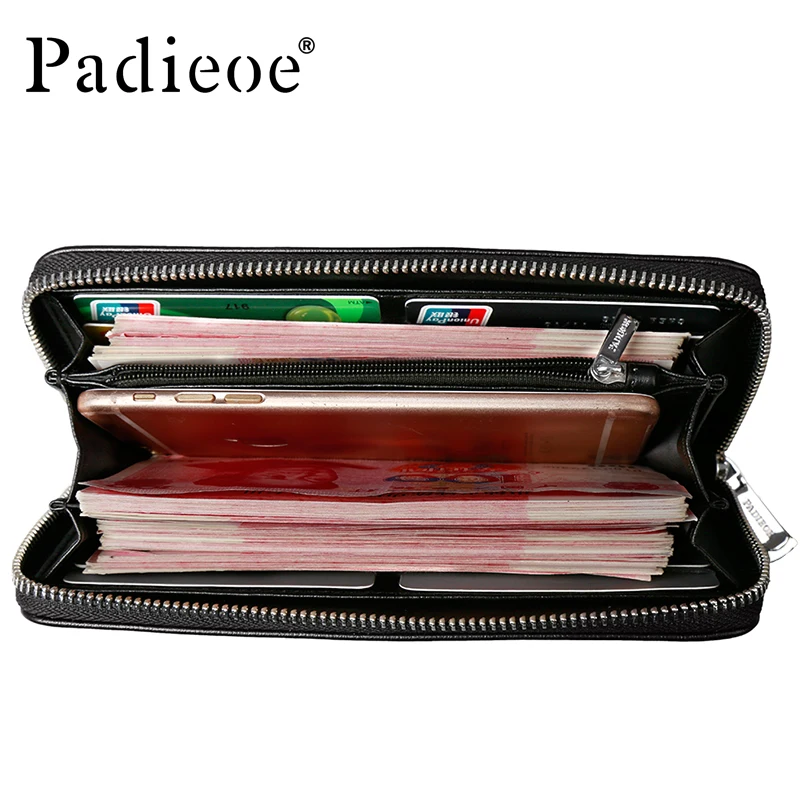 Padieoe новый модный мужской кошелек из натуральной кожи и сумки для мужчин