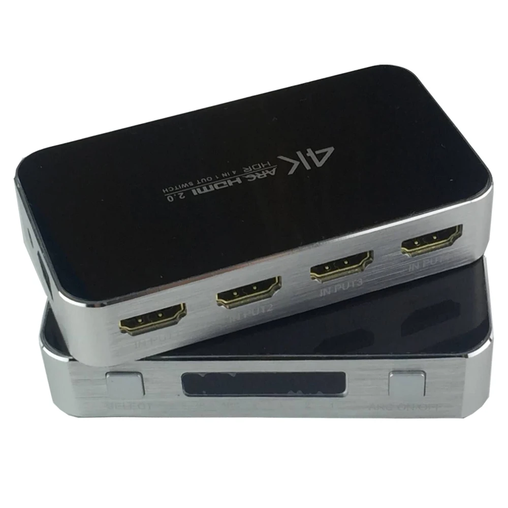 3D HDMI коммутатор 4X1 переключатель аудио toslink/коаксиальный/aux Выход 1 4 поддержка 4k X 2K