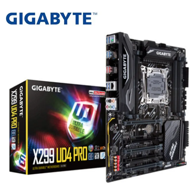 Для Gigabyte GA X299 UD4 PRO оригинальная новая материнская плата для разгона компьютера LGA