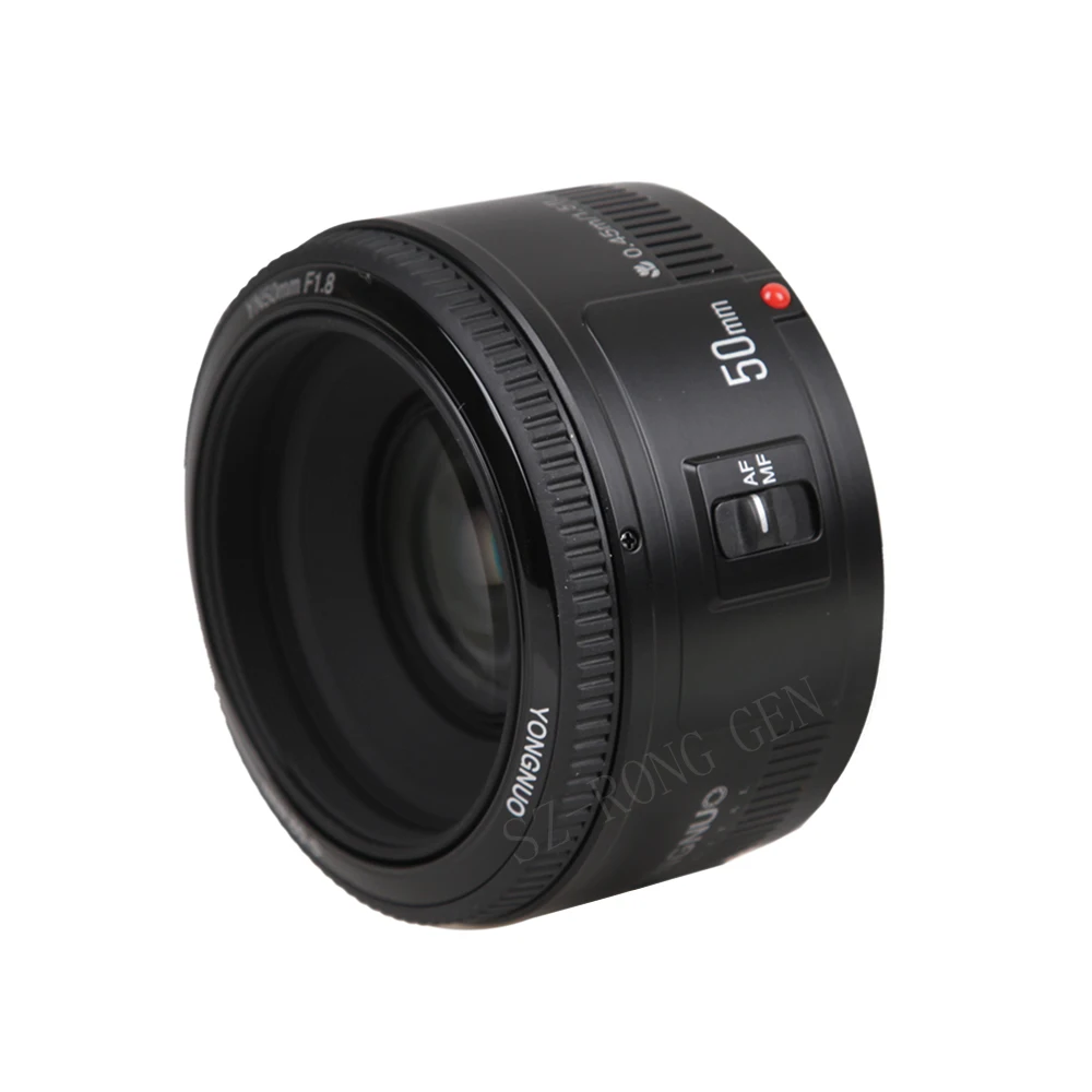 YONGNUO YN50mm объектив с фиксированным фокусом объектив EF 50 мм F/1,8 AF/MF объектив с большой апертурой Автофокус Объектив для Canon 700D 750D 800D 5D Mark