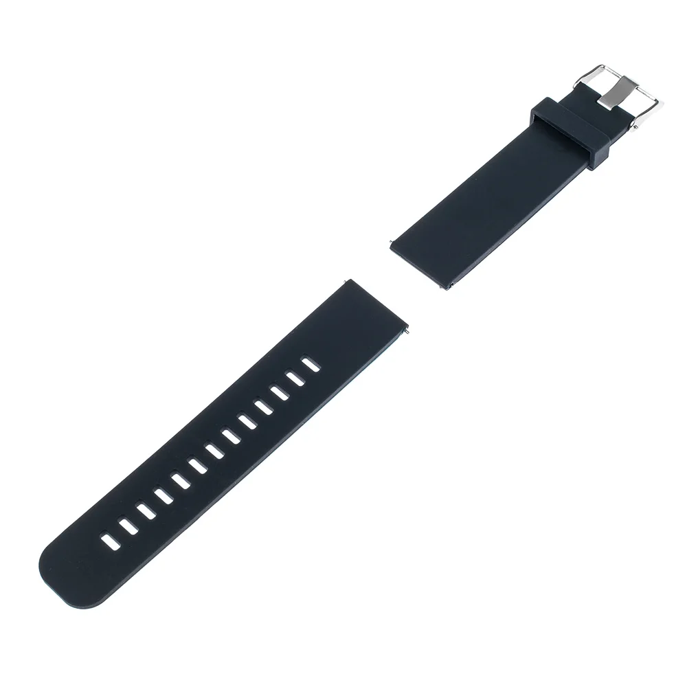 Ремешок силиконовый быстросъемный для часов Asus Zenwatch 1 2 22 мм браслет Pebble Time Steel LG G