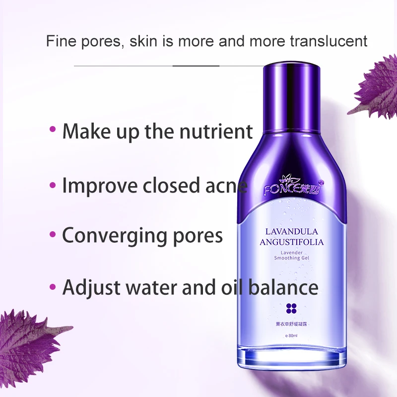 Fonce Plant extracts Toner 80ml Silk collagen 24K gold Lavender essence rose essential oil Whitening Brighten Oil Acne Control
