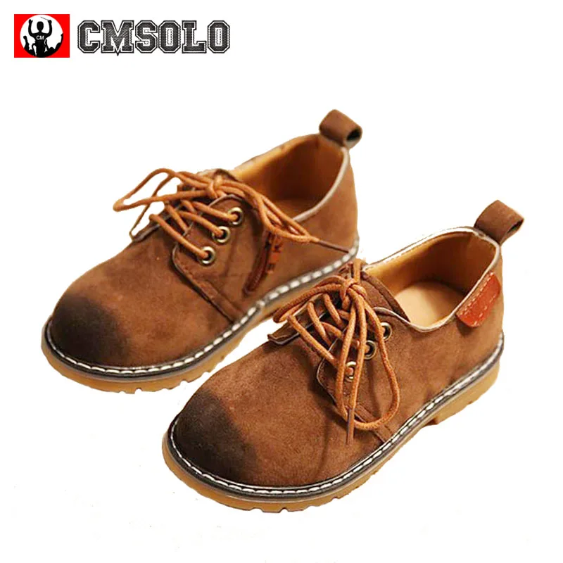 CMSOLO повседневная обувь Martin коричневая качественная для девочек и мальчиков