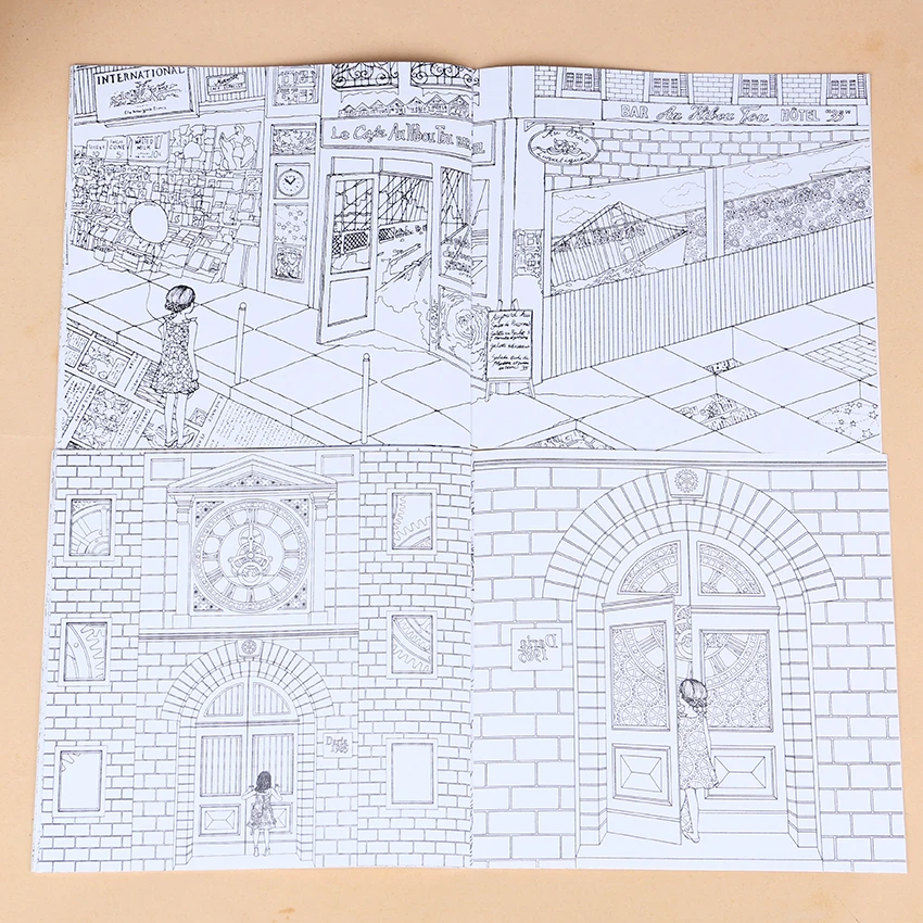1 шт. детская книжка раскраска с граффити 24 страницы|graffiti coloring book|books for childrencoloring book